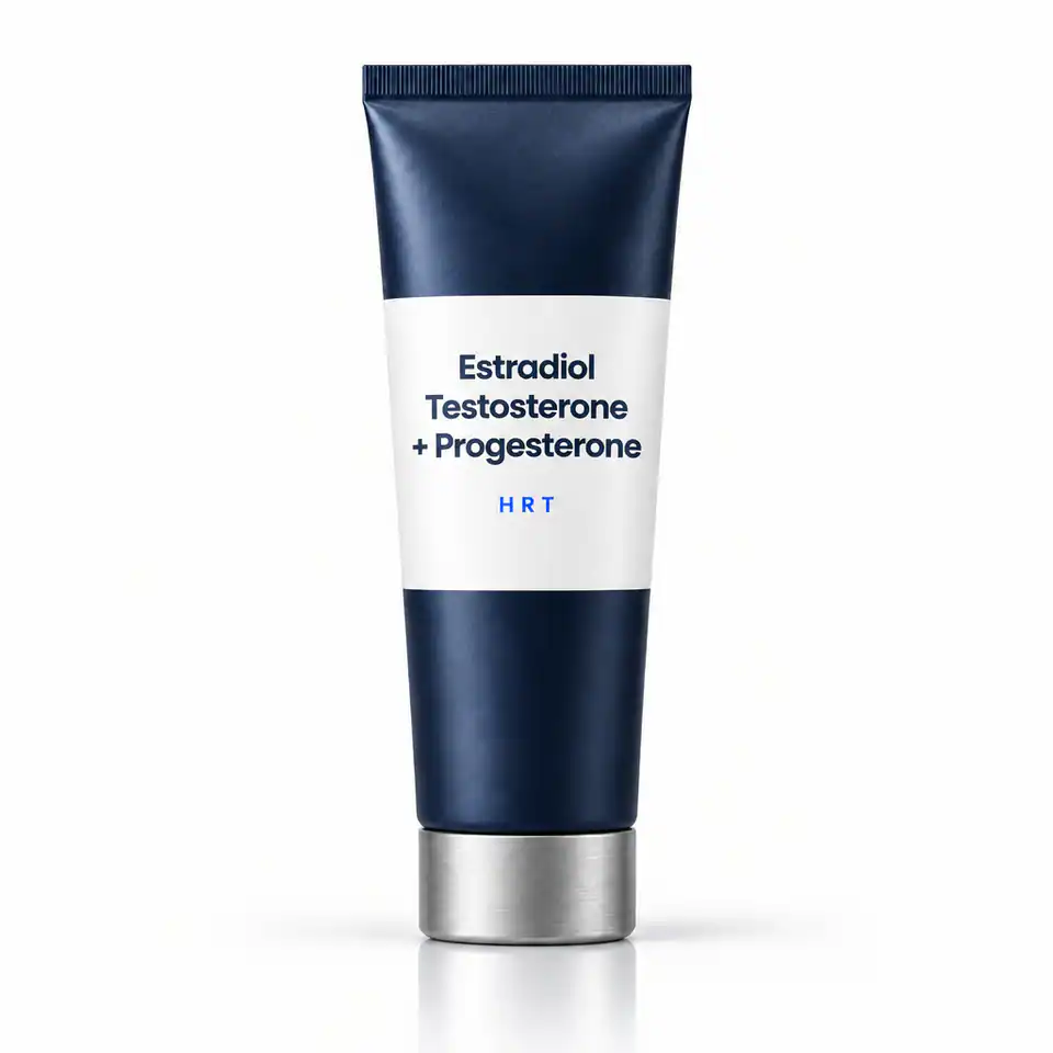 Estradiol / Testosterone Cream + Progesterone (HRT)